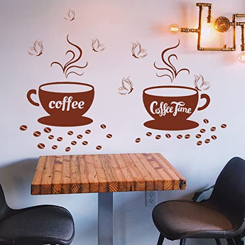 Coffee Cup Wall Stickers for Kitchen Decor & Inspiration