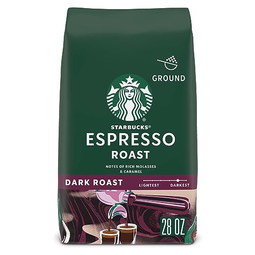 Starbucks Dark Roast Espresso Ground Coffee Arabica Blend