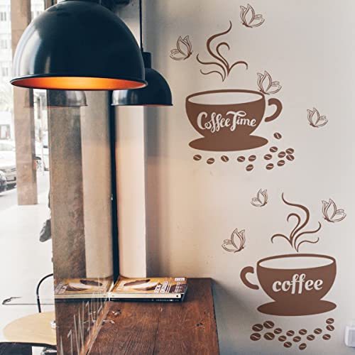 Coffee Cup Wall Stickers for Kitchen Decor & Inspiration