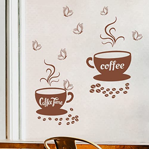 Coffee Cup Wall Stickers for Kitchen Decor & Inspiration