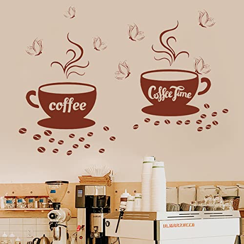 Coffee Cup Wall Stickers for Kitchen Decor & Inspiration