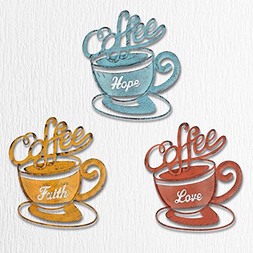 Tfro & Cile Kitchen Coffee Metal Wall Decor