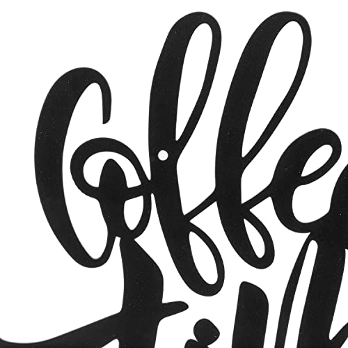 Matte Black Metal Coffee Time Letter Wall Sign