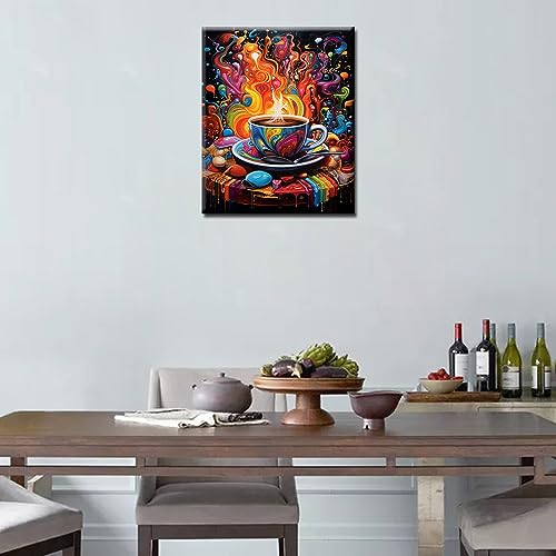Coffee Paint by Numbers Kit for Adults 16''x20