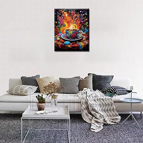 Coffee Paint by Numbers Kit for Adults 16''x20