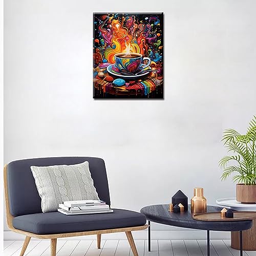 Coffee Paint by Numbers Kit for Adults 16''x20