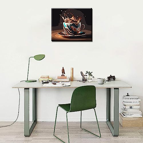 DIY Coffee Paint by Numbers Kit for Kids & Adults
