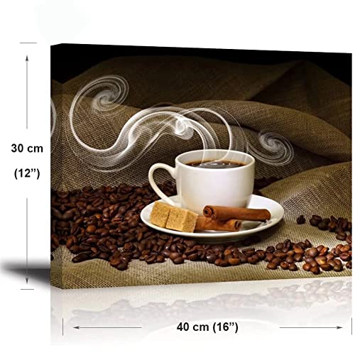 Hot Coffee Beans Canvas Art - Framed Prints