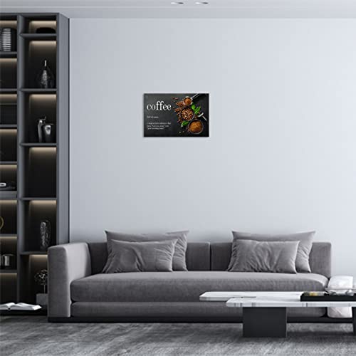 Modern Coffee Bean Canvas Wall Art for Home
