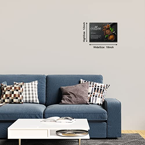 Modern Coffee Bean Canvas Wall Art for Home