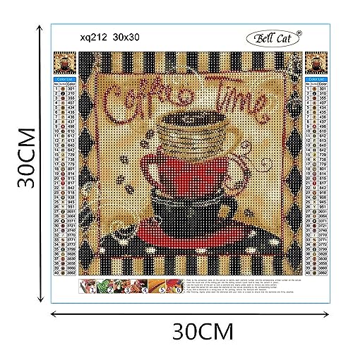 Cat Coffee Diamond Art Painting Kit for Adults