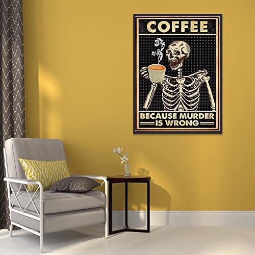 Skull Coffee Diamond Painting Kit for Adults and Kids