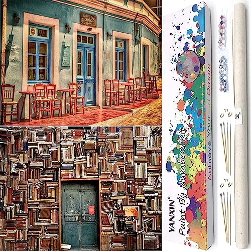 12x16 Inch Coffee Book House Paint by Numbers