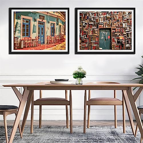 12x16 Inch Coffee Book House Paint by Numbers
