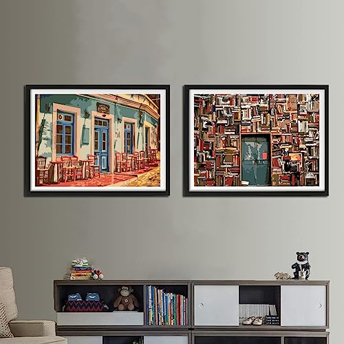 12x16 Inch Coffee Book House Paint by Numbers