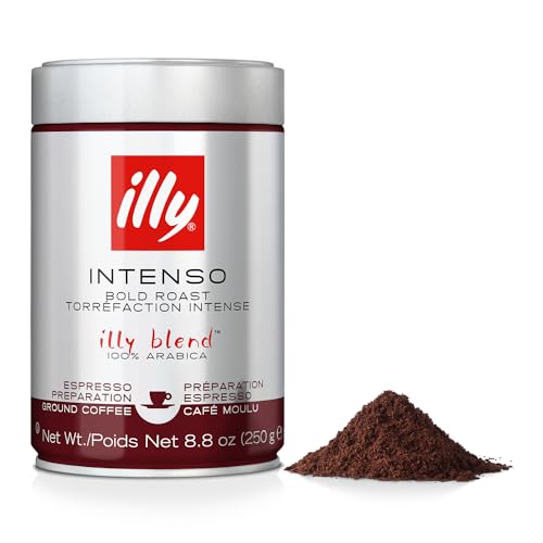 Illy Intenso Dark Roast Ground Espresso Coffee - 8.8oz