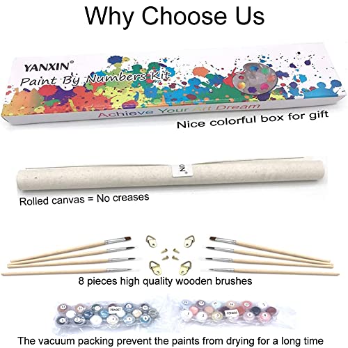 12x16 Inch Coffee Book House Paint by Numbers