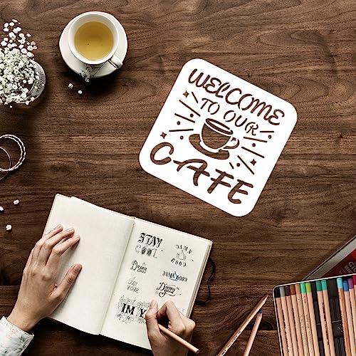 Coffee Painting Stencil Set for Artistic Creations