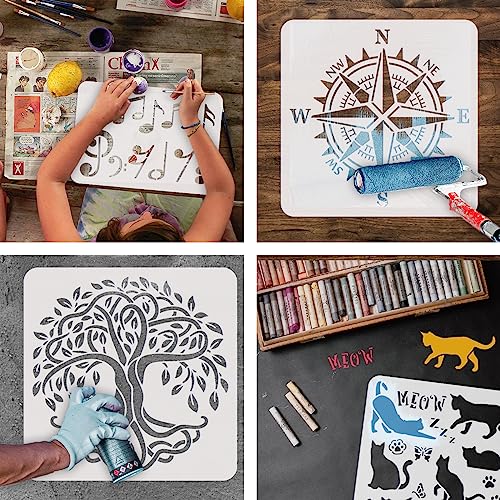 Coffee Painting Stencil Set for Artistic Creations