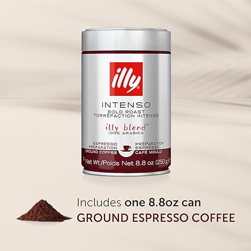 Illy Intenso Dark Roast Ground Espresso Coffee - 8.8oz