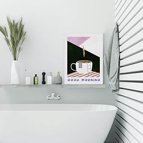 Retro Coffee Lover Canvas Wall Art 12x15