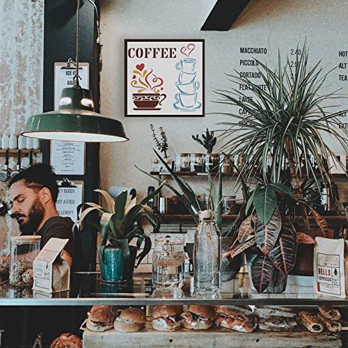 Coffee Cup Stencil for DIY Coffee Painting Decor