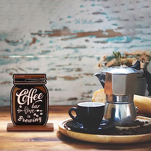 5 Piece Farmhouse Coffee Bar Decor Set