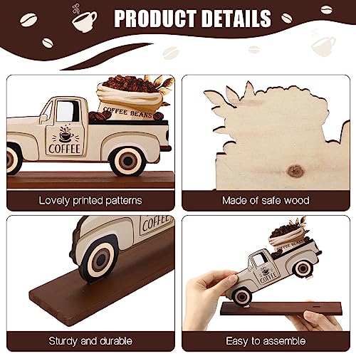 5 Piece Farmhouse Coffee Bar Decor Set