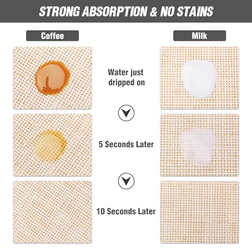 DK177 Coffee Bar Mat with Waterproof Backing, Absorbent