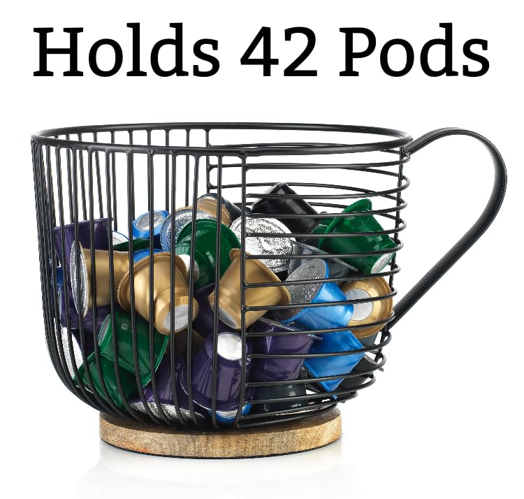 Coffee Pod Holder for K-Cups and Nespresso Pods