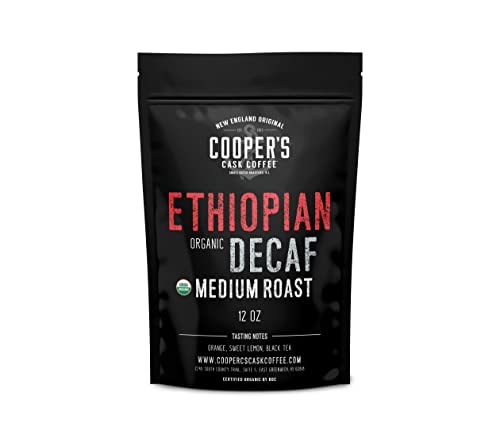 Organic Ethiopian Decaf Medium Roast Whole Bean Coffee
