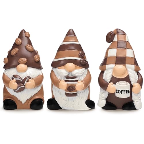 WODOHOLO Coffee Gnome Figurines - Ideal Coffee Bar Decor
