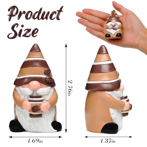 WODOHOLO Coffee Gnome Figurines - Ideal Coffee Bar Decor