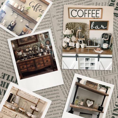 Rustic Kitchen Coffee Bar Sign for Cafe Lovers