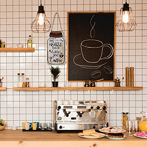 Rustic Wood Coffee Sign Set for Farmhouse Decor