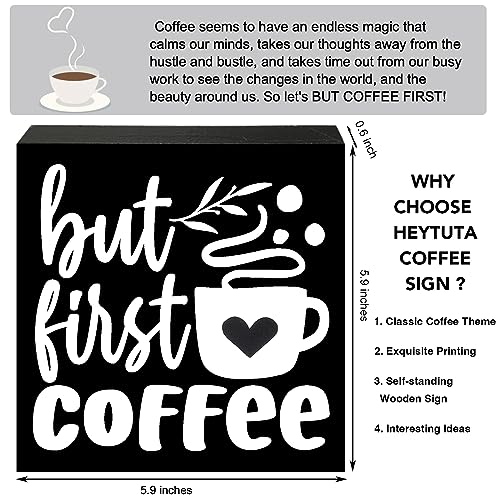 Rustic Coffee Bar Sign for Farmhouse Kitchen Decor