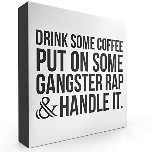 Rap Gangster Box Sign - Funny Desk Decor