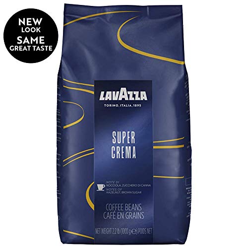 Lavazza Super Crema Whole Bean Coffee Blend, 2.2 lb