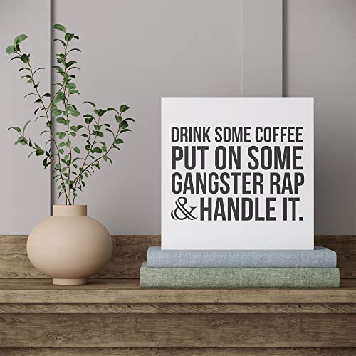 Rap Gangster Box Sign - Funny Desk Decor