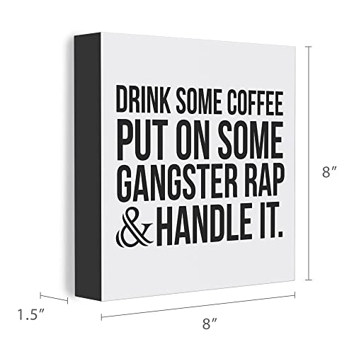 Rap Gangster Box Sign - Funny Desk Decor