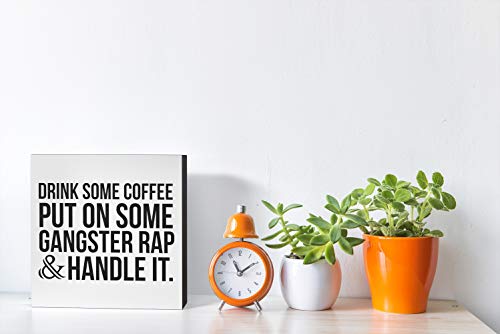 Rap Gangster Box Sign - Funny Desk Decor