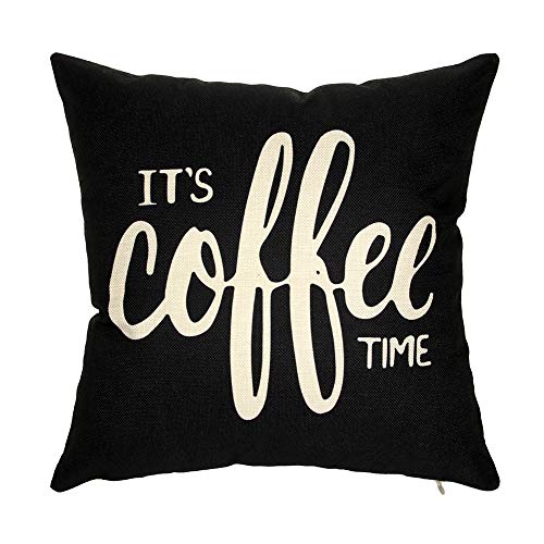 Ogiselestyle Coffee Time Motivational Throw Pillow Case