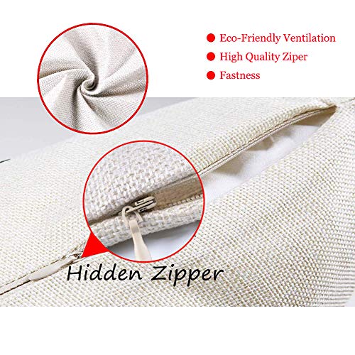 Vintage Coffee Print Throw Pillow Covers 4 Pack