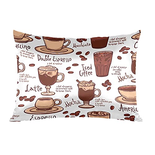 Mocha Coffee Silk Pillowcase for Hair and Skin