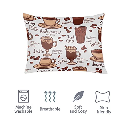Mocha Coffee Silk Pillowcase for Hair and Skin