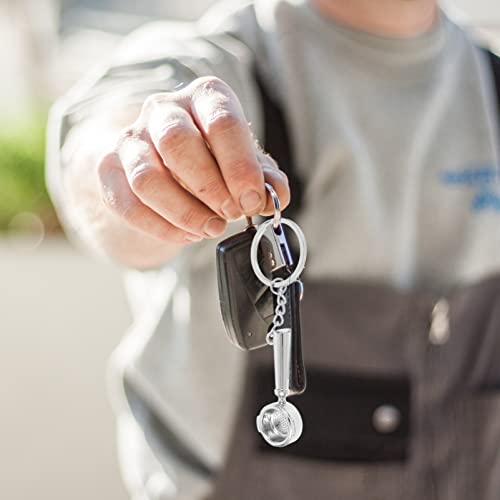 6Pcs Coffee Charm Keychain Set, Miniature Novelty Gift