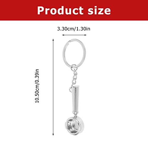 6Pcs Coffee Charm Keychain Set, Miniature Novelty Gift