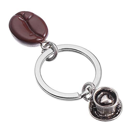 3 Cute Coffee Bean Keychain Bag Charms