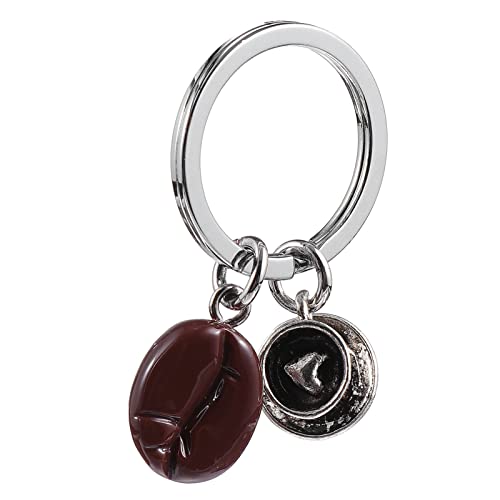 3 Cute Coffee Bean Keychain Bag Charms