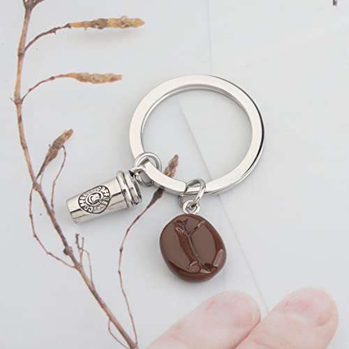 Coffee Bean Keychain for Coffee Lovers and Baristas